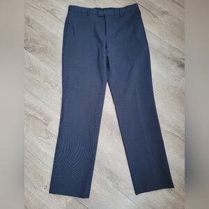 Banana Republic Wool Slim City Performance Pants, 32x32, Navy
